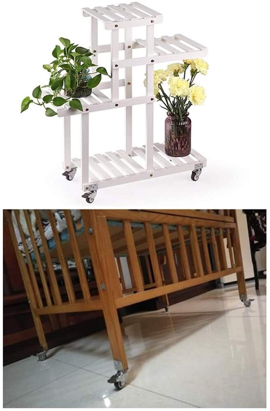 4 Roulettes Pivotantes 360° Silencieuses Avec Frein - Roues Caoutchouc Pour Lit Bébé, Meubles Et Chariots