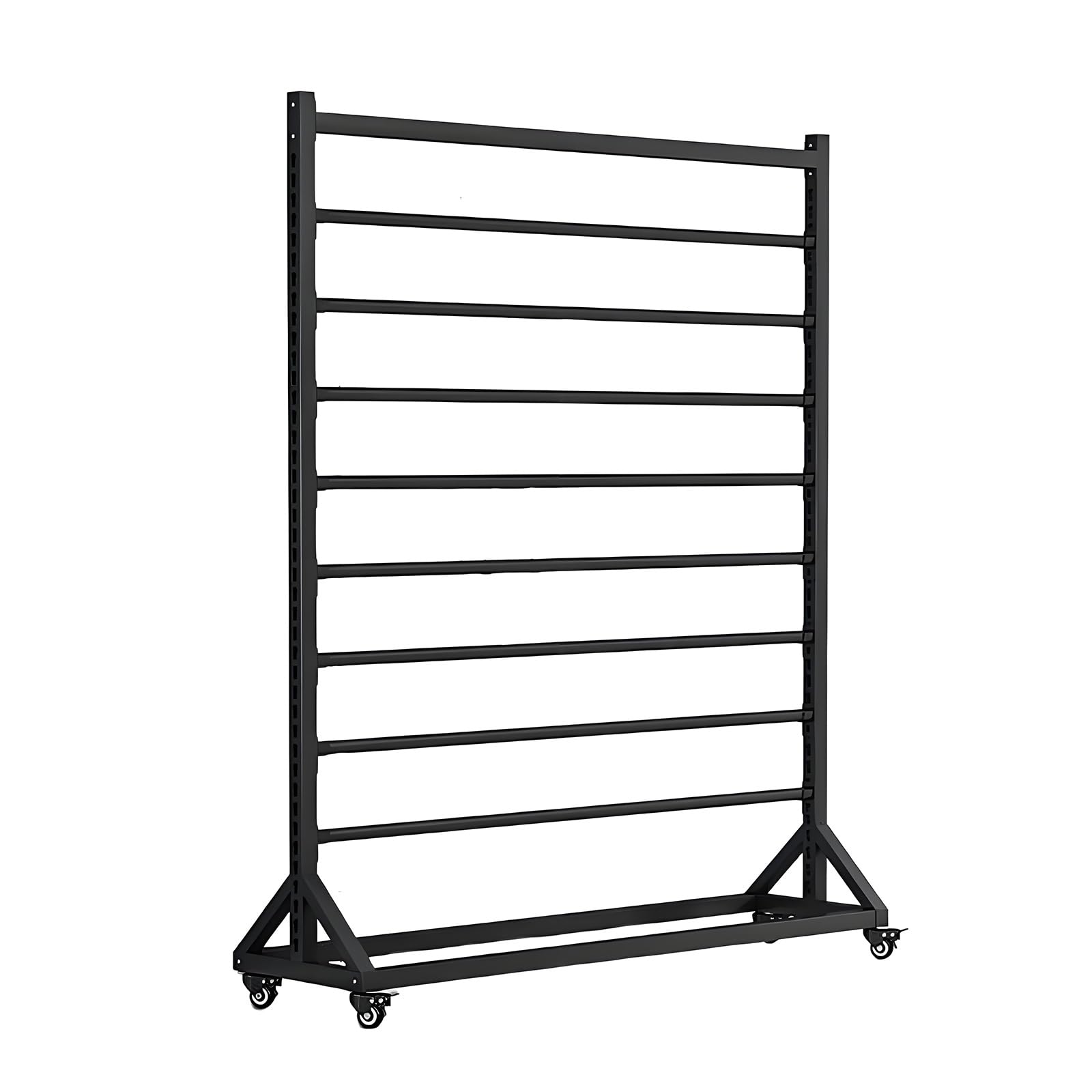 Porte-rouleau de tissu – Organiseur mobile robuste avec tige de suspension réglable pour ranger les tissus, nappes, films de fenêtre et papier peint