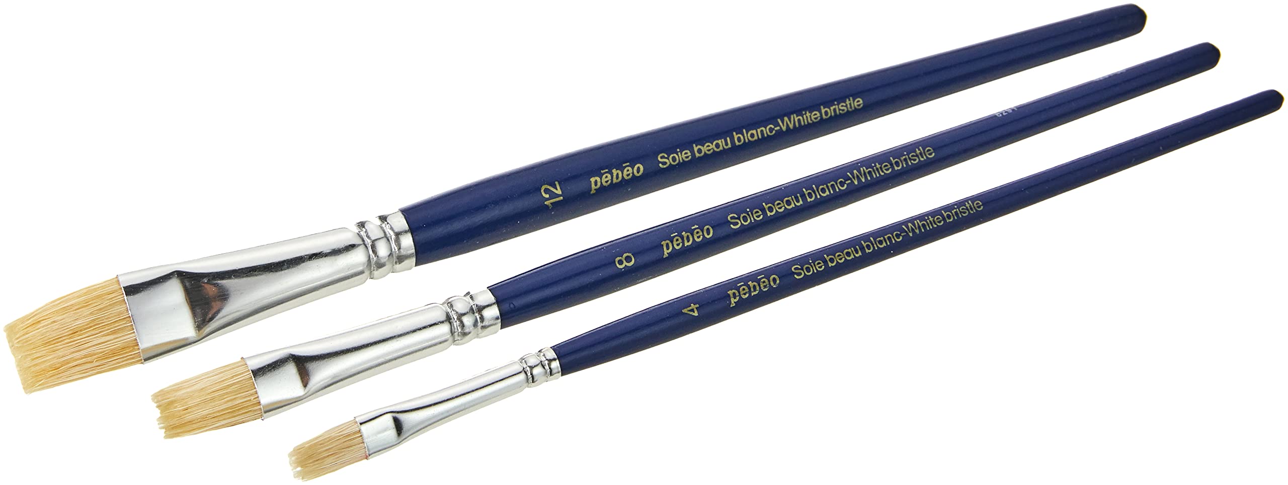Pébéo Eveil Artistique 697198 1 Packet of 3 Paintbrushes White Bristles