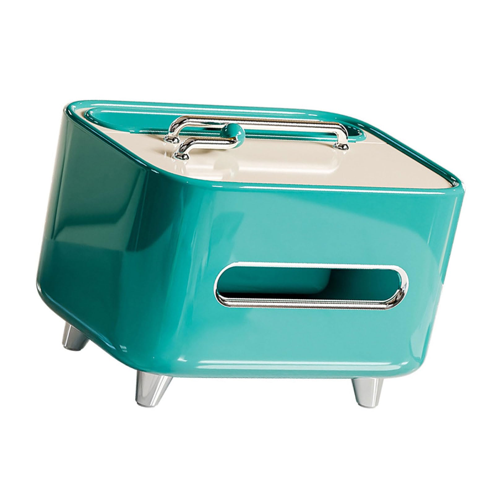 Oxxggkao Multifunctional Tissue Container Paper Towel Box with Multi Compartment Napkin Dispenser for Living Rooms and Bedrooms Tissue Storage Box