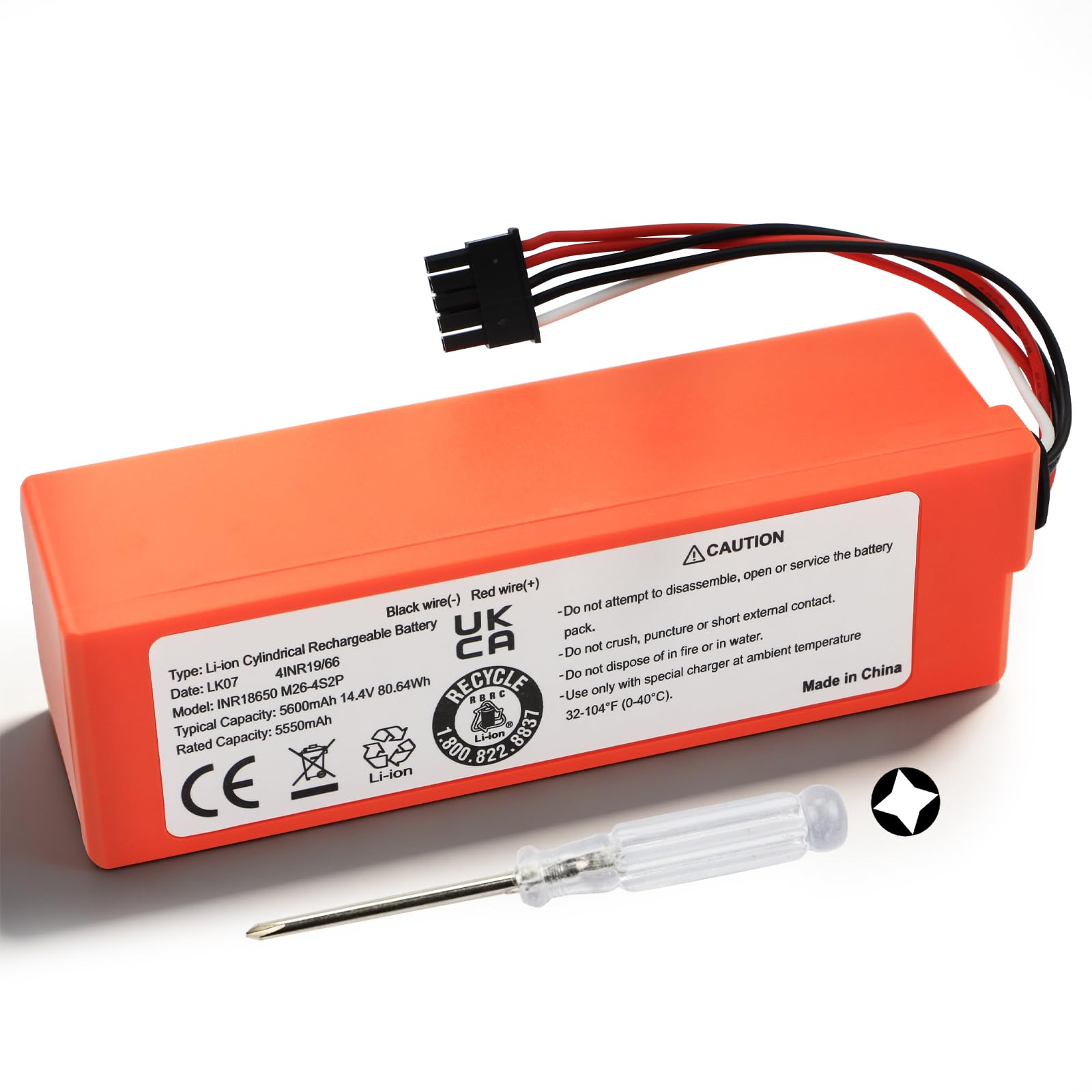 D099-4S2P Zapasowa bateria do odkurzacza XI-aomi Mi Robot Vacuum-Mop 2 Pro, MJSTS1, MJSTP, C101, S1-260-4S2P Odkurzacz robota domowego, roboty domowe 14,4 V