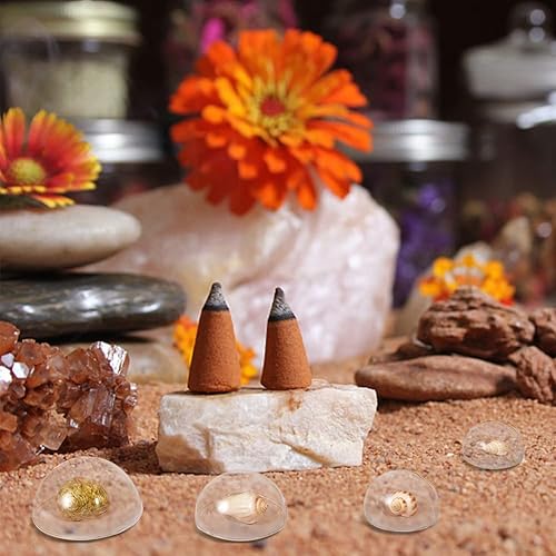 Miniatura 6 de 4 unidades de cúpula de cristal pequeña cúpula de cristal de la pantalla de cúpula de cúpula de forma media redonda sin base soporte de exhibición