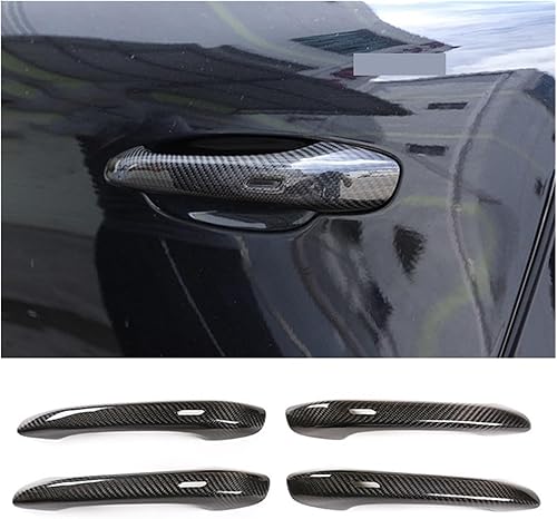 Miniatura 6 de AkosOL Compatible for Porsche Macan 2014-2023 Dry Carbon Fiber Car Exterior Door Handle Cover Trim Sticker Replacement (with Holes)