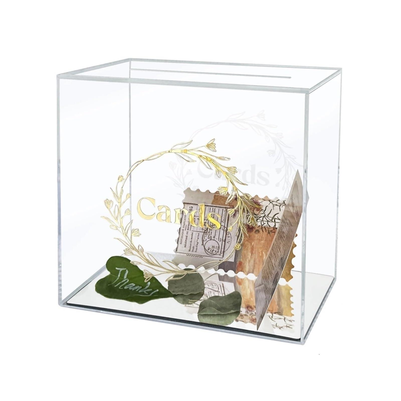 KHASCBNF Wedding Card Box Wedding Card Box Mariages Money Boxes With Lock Decor Anniversary Envelope Birthday Supplies