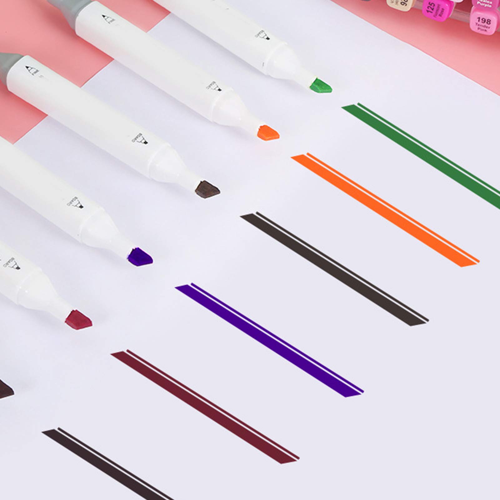 Zestaw pisaków Mavaol Kolorowe podwójne końcówki Komiksy studenckie dla dzieci Ręcznie malowane narzędzia do rysowania (80 Colors)
