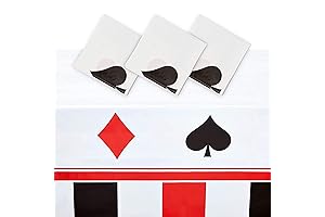 Sparkle and Bash Casino Plastic Tablecloth for Poker Party
