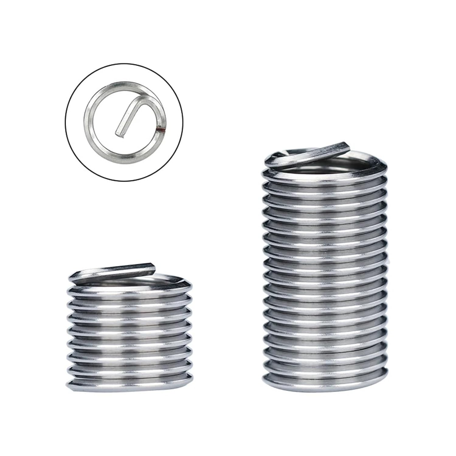 Stainless Steel Thread Repair Insert Kit M7 M8 M9 M10 Rivet Nut Kit Helical Coil Thread Repair Insert Kit Threading Tools (Size : M10X1.0 X2.0D10pcs)