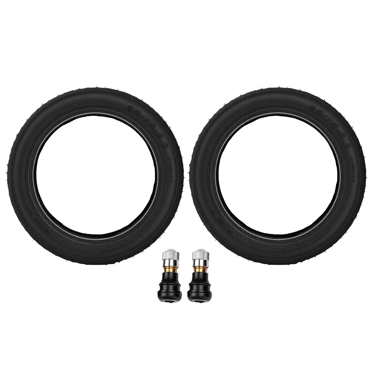 Yosoo Health Gear Neumático sin Cámara 60/70-6.5 con Válvula, Reemplazo