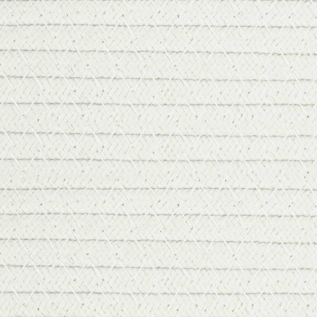 vidaXL Storage Basket Beige and White Ø15.0x18.1 Cotton