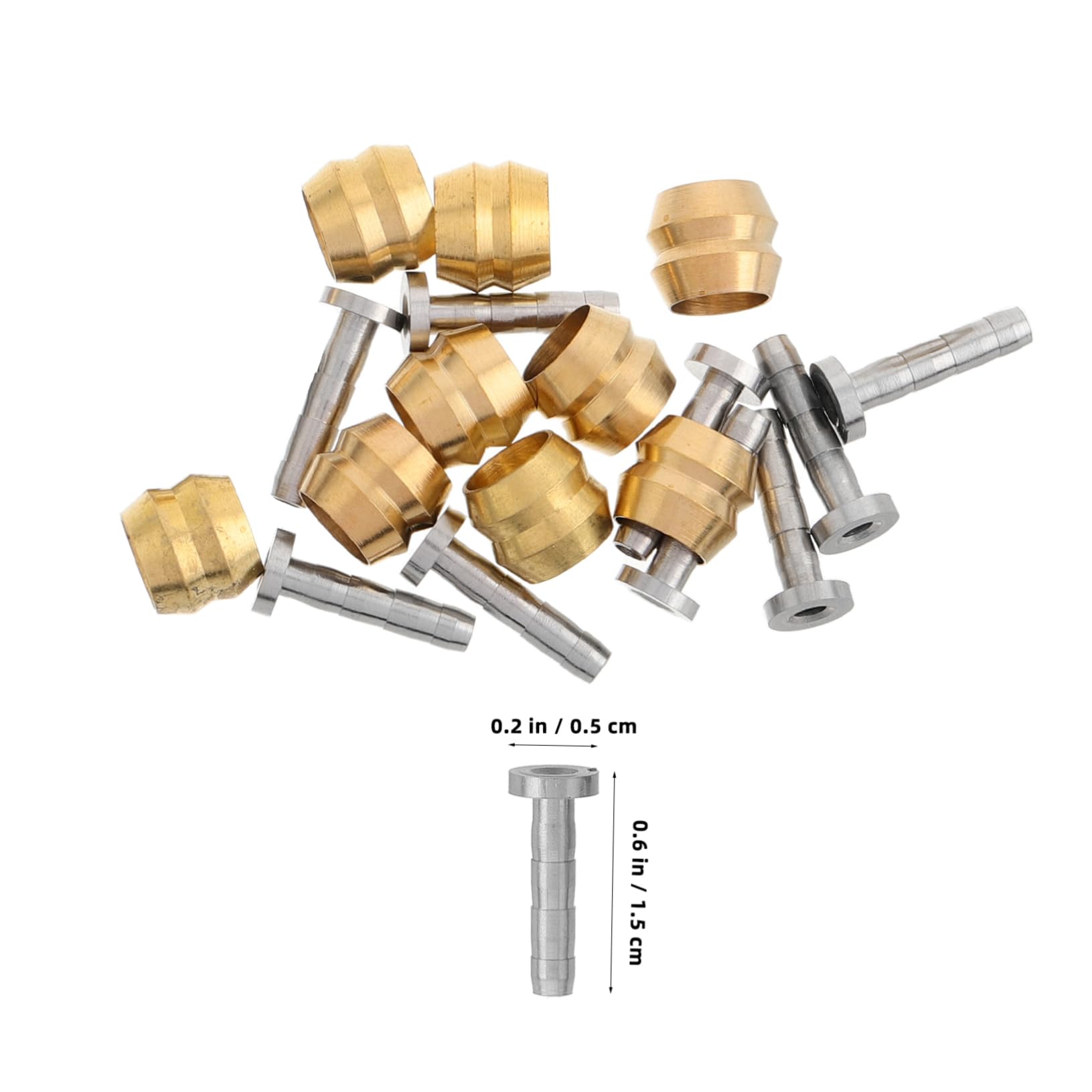 KICHOUSE Hydraulic Disc Brake Parts 10 Pack Bike Brake Oil Needle Replacement Oil Hose for Bicycle