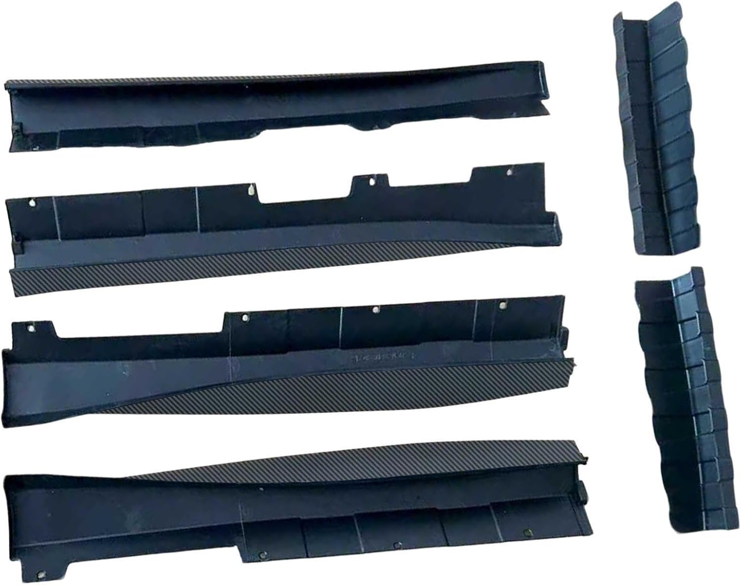 Side Skirts Panel Extension Compatible with Chevy Camaro LS LT LT1 RS SS 2016-2022, Body Kit Rocker Panel Extension Guard Splitters ZL1 Style (Carbon Fiber Look)