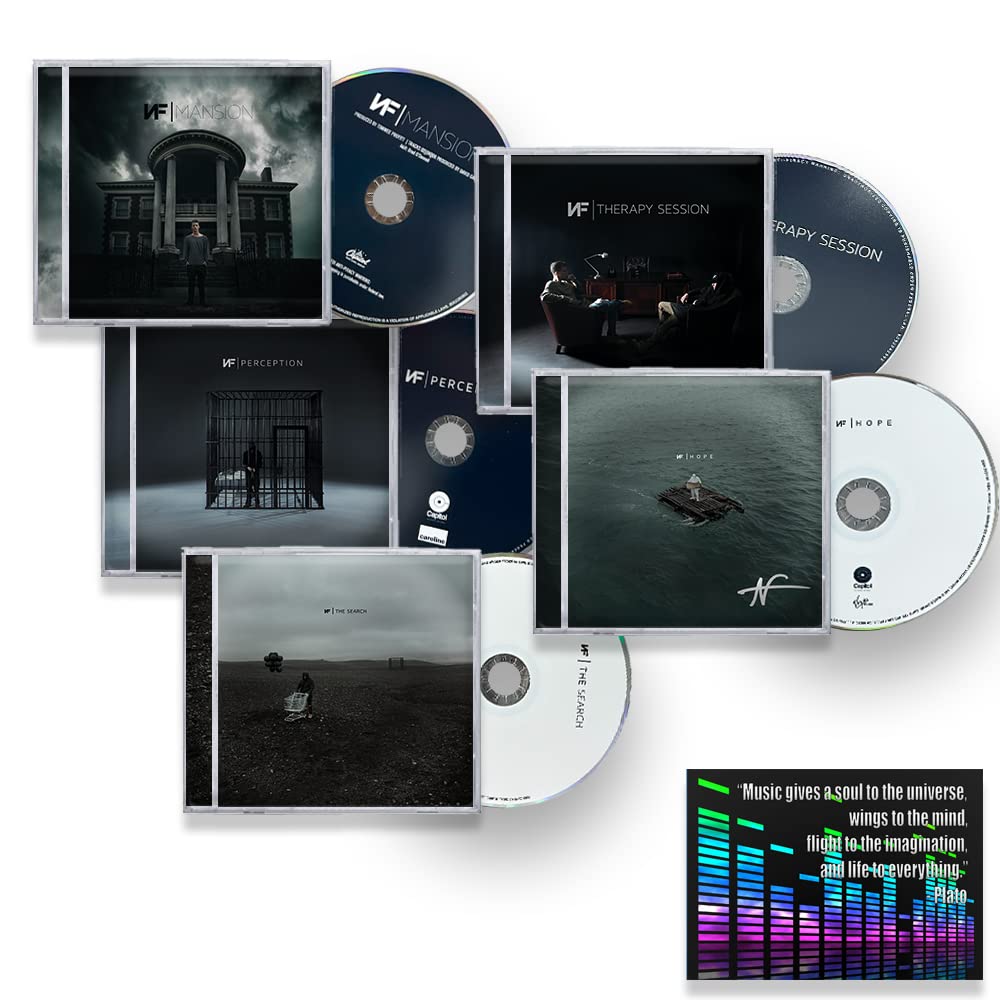 NF Complete Discography 2015-2023 Mansion / Therapy Session / Perception / The Search / Hope: Limited Autographed Edition Including Bonus Art Card