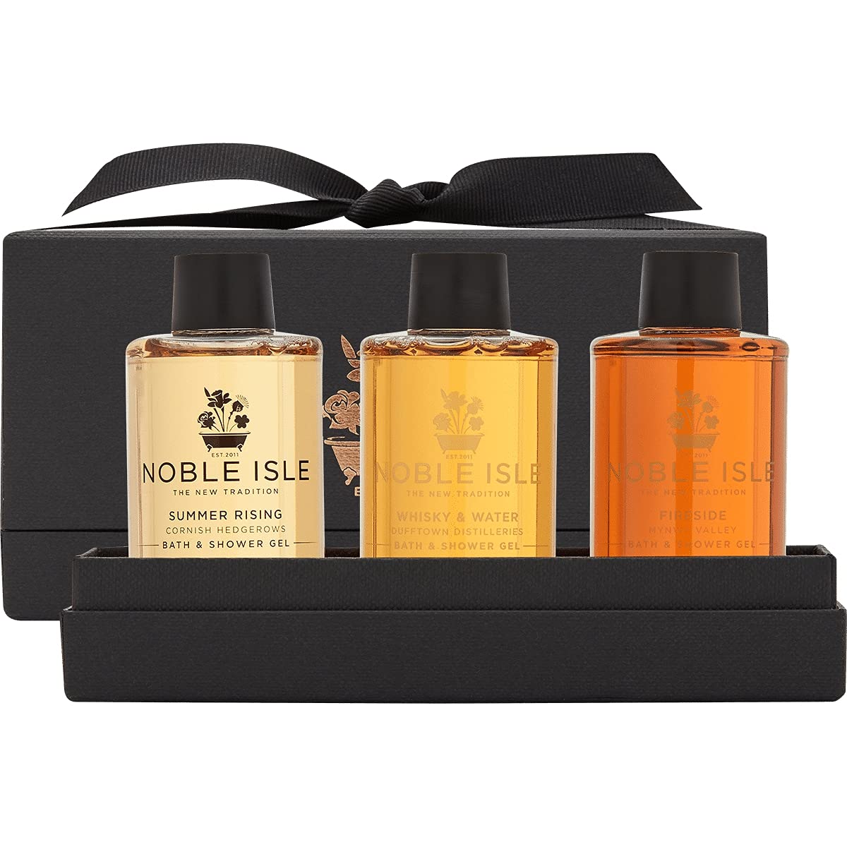 Noble IsleGift Set | Luxury Bath Gift Set for Men & Women | Vegan Friendly, Real Perfume, Britain In A Bottle | Made in the UK - 3 x 75ml (Warm & Spicy)