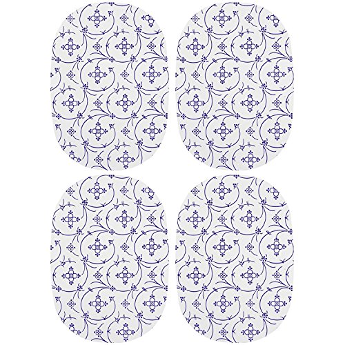 RICOLOR 15076 Frühstücksbrettchen oval Indisch Blau, HPL, 24x17 cm,...