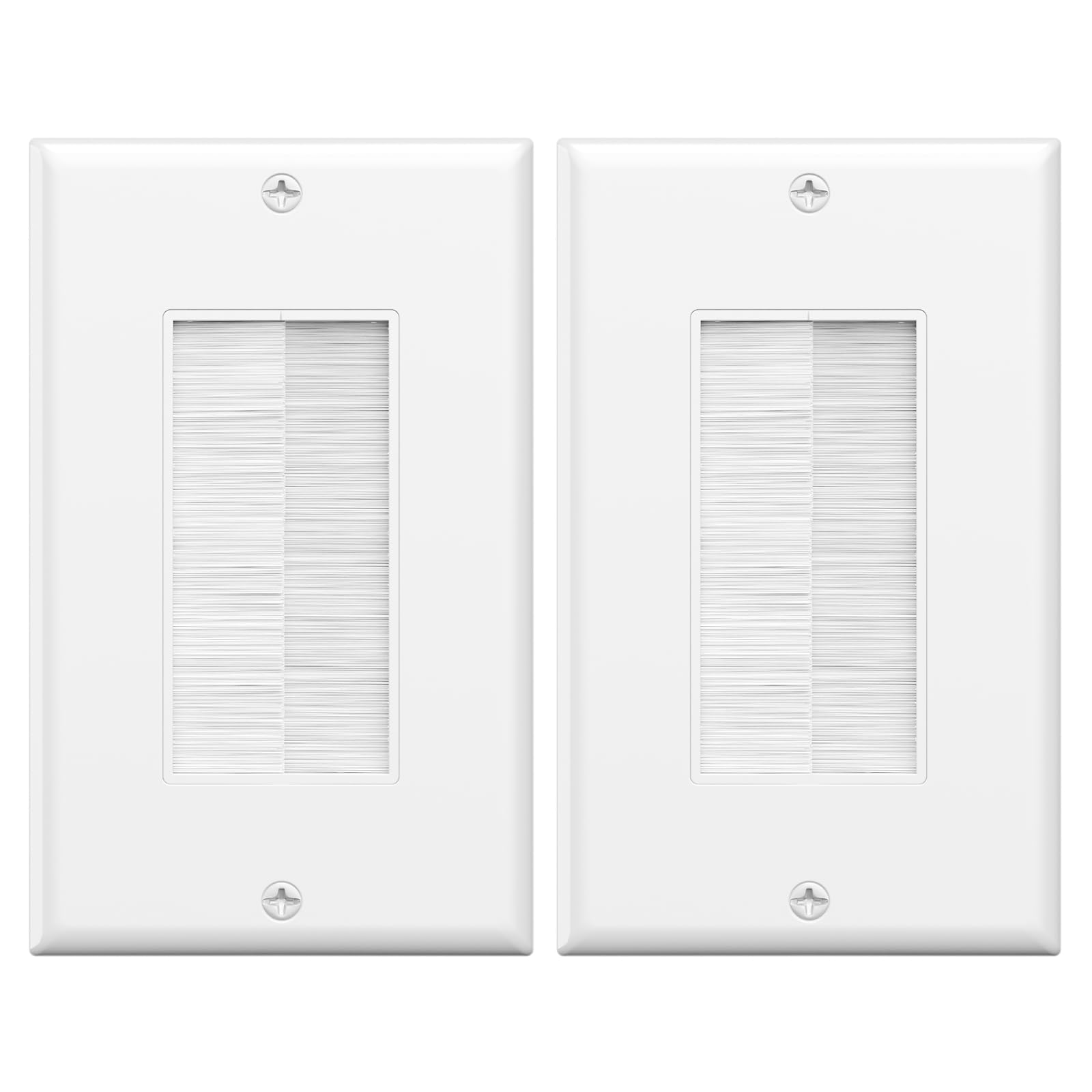 ixlos silver plate ofc cable WBT-0101使用 VCE Single Gang Brush Wall Plate (2-Pack), Pass Through Brush