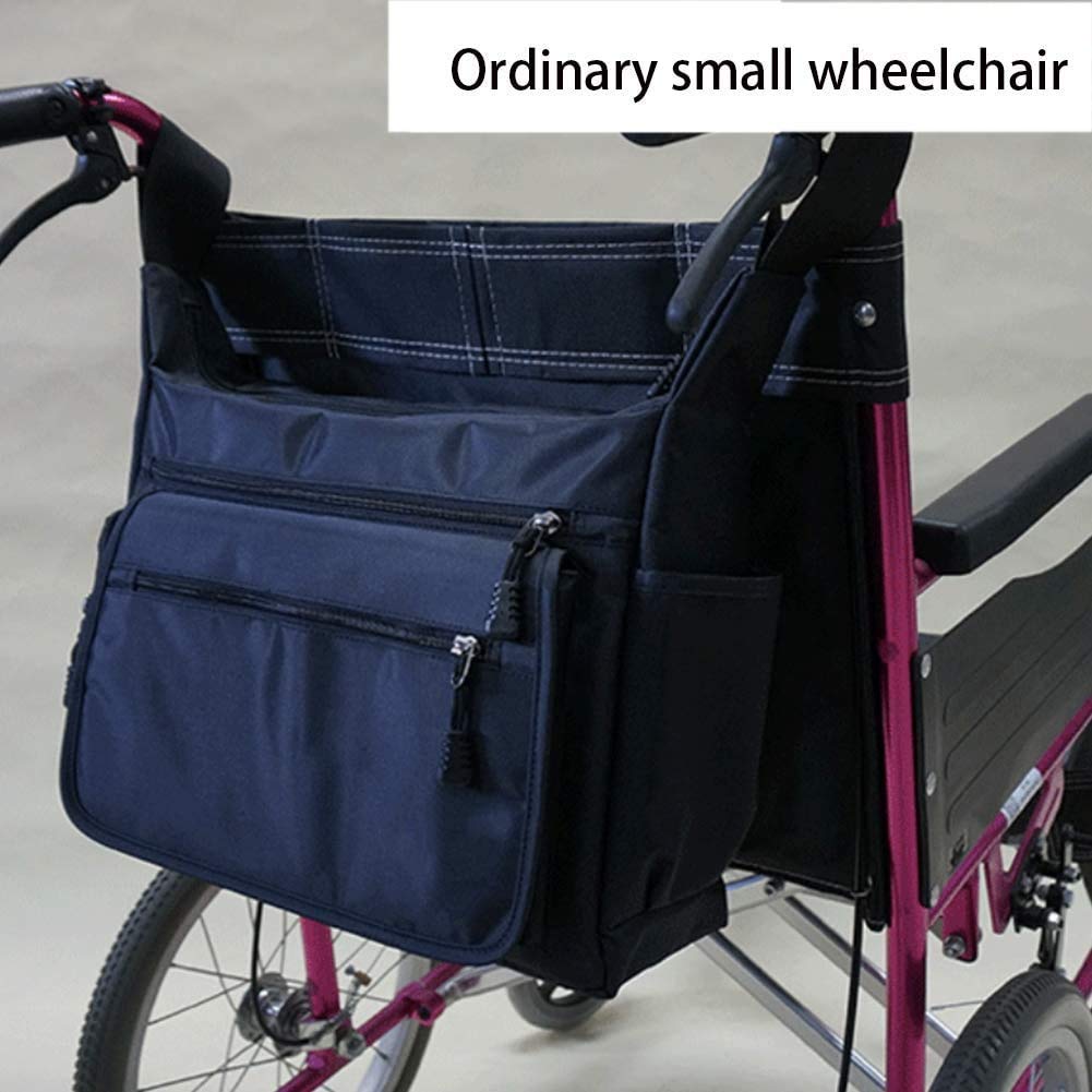Bolsa para Silla de Ruedas Impermeable, multifunción Universal para Silla de Ruedas, Mochila, Bolsa de Almacenamiento, Manos Libres, Bolsa organizadora, Accesorios, Bolsa de Viaje para andadores