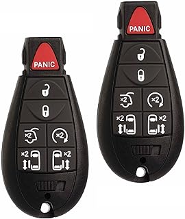 Keyless Entry Remote Control Key Fob FOBIK Replacement Fits for Dodge Grand Caravan 2008-2020 Chrysler Town Country Volkswagen Routan IYZ-C01C M3N5WY783X 56046709