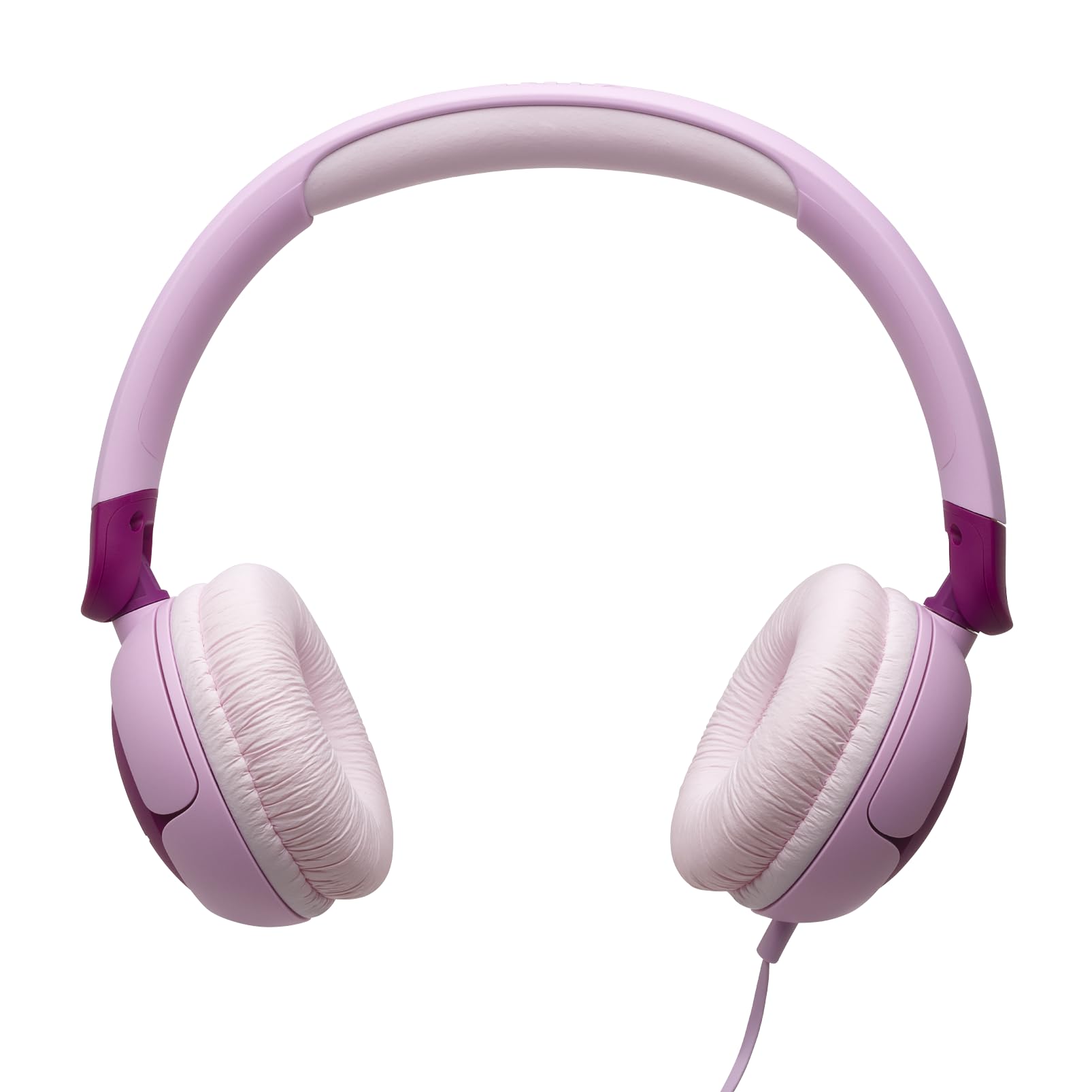 JBL Junior 320, On-Ear-Kopfhörer mit Kabel und eingebautem Mikrofon für Kinder, JBL Safe Sound, niedriger Lautstärke, 12 mm Soft Pad und Sticker-Set, tragbares Design, Lila