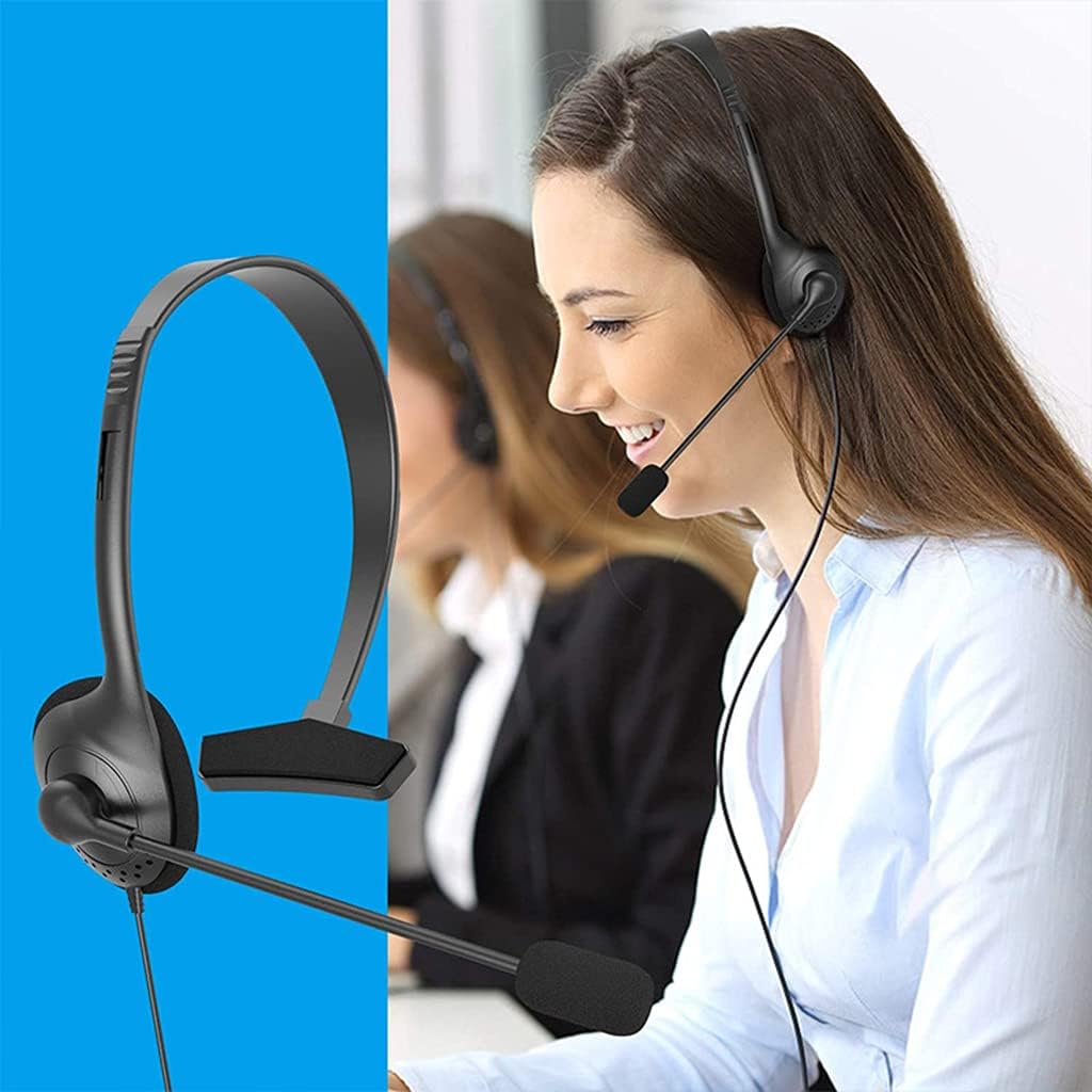 Professional Headset, Telephone Headset for Greater Productivity, Superior Sound for Calls, USB Connection Telephone Headsets for Phones with Microphone