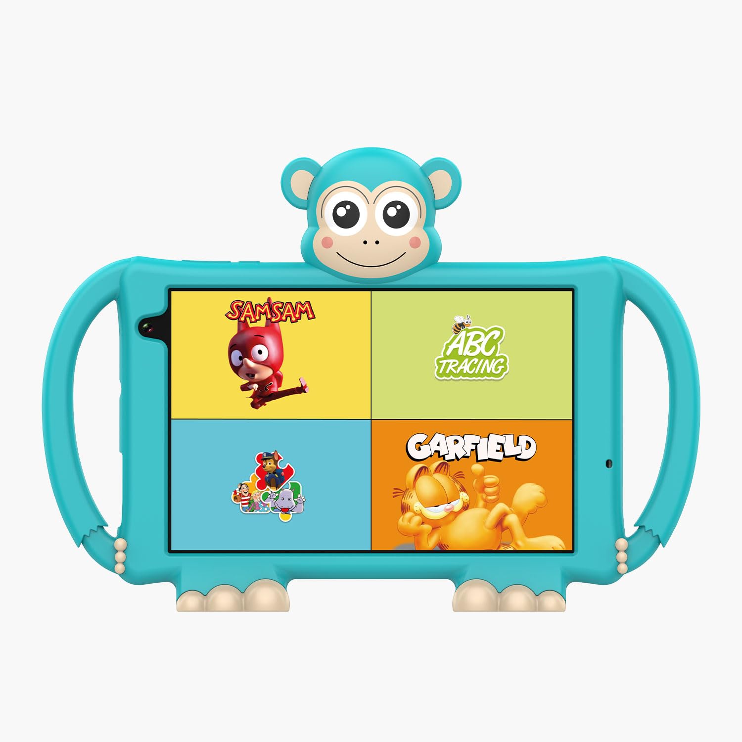 Logikids Buddy - Tablette Enfant - 8" - 3 a 8 Ans - Android 15 - WiFi 6-4 Go RAM - 64 Go + 256 Go - Éducative et Ludique avec Coque Silicone - Contrôle Parental - Kidjo 6 Mois Offerts