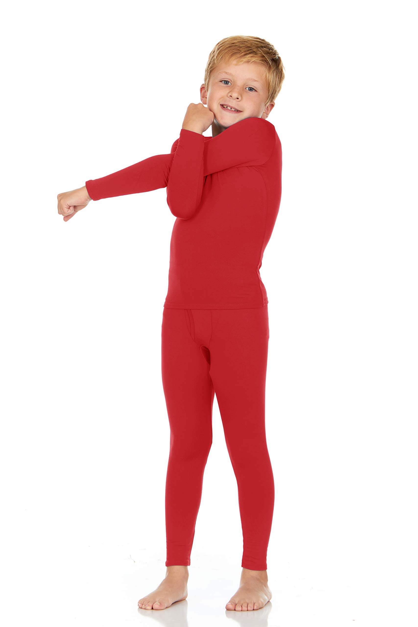 Thermajohn Boy's Ultra Soft Thermal Underwear Long Johns Set with Fleece Lined