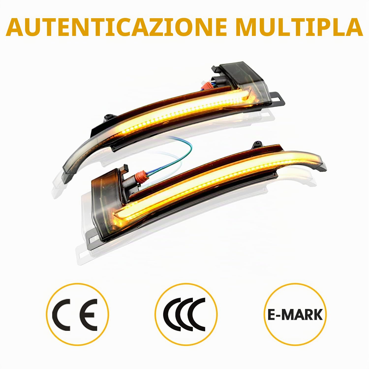 Parte di Ricambio per Indicatori di Direzione Dinamici Una Coppia di Luci a LED a Specchio Per Au-di A4 S4 B8 8K A5 S5 B8 8K A6 S6 4F C6 A8 S8 D3 Q3 SQ3 A3 8P, 2 Pezzi