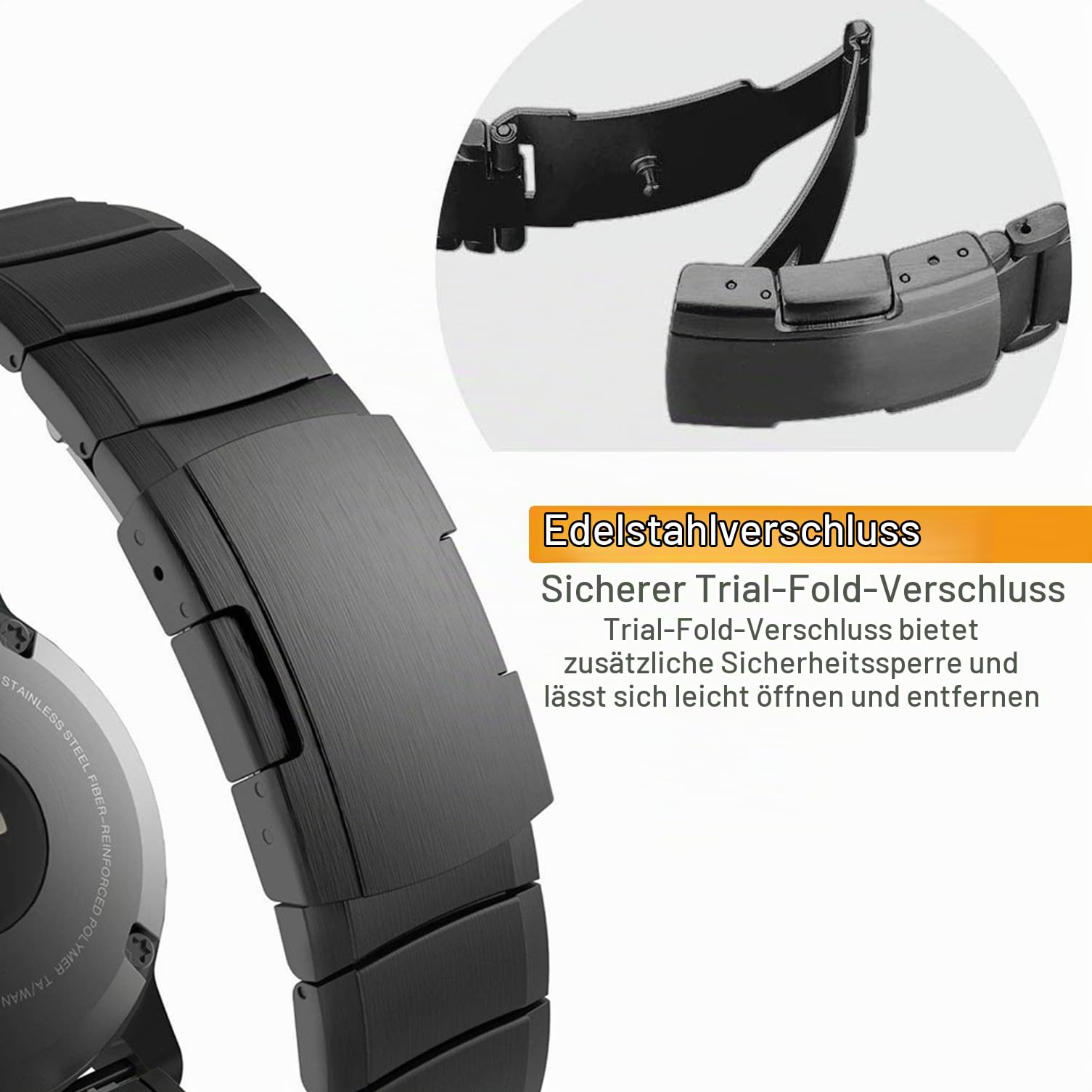 ahayo Quick Fit 22mm Leichtes Titan Uhrenarmband für Garmin Fenix 7 / Fenix 6 / Fenix 5 / epix pro 47mm, Metallarmband mit Edelstahlschnalle für Garmin MARQ/Quatix 7