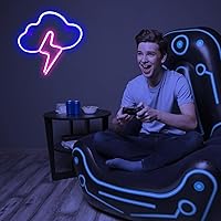 Vista 227 de Cloud Neon Signs, LED Light for Wall Decor, Battery or USB Powered for Bedroom Aesthetic Teen Girl Kid Room Christmas Wedding Party (White)