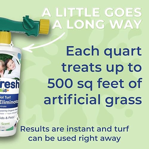 Miniatura 3 de BioS+ Limpiador de césped artificial Eliminador de olores de mascotas concentrado enzimático orgánico, no tóxico, ecológico uso en exteriores 32