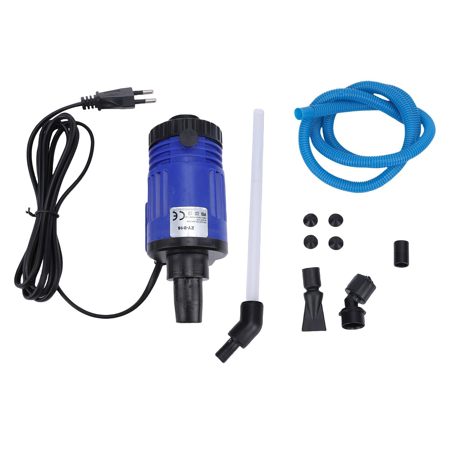Outil de Nettoyage de Gravier D'aquarium, Vide D'aquarium à Grande efficacité avec Système de Filtrage pour Les Soins de Nettoyage de Gravier D'aquarium (Prise UE 220V)