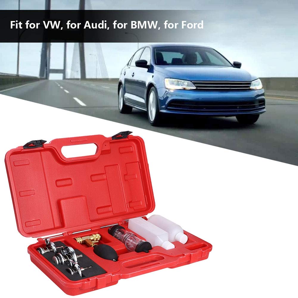 Tester della guarnizione del cilindro, tester del rilevatore di perdite della guarnizione della testata del cilindro CO2 con 3 adattatori a baionetta Kit calibro Strumento automatico