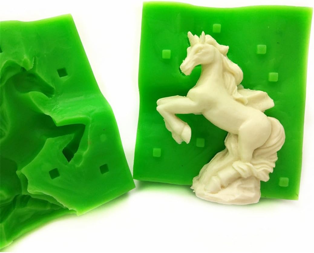 3D Unicorn Shape Silicone Cake Mold, Chocolate Mold, Silicone Soap Molds, Candle Molds,Kitchen Accessories