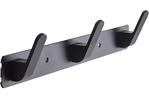 3 Hooks Matte Black Towel Rack - The Ultimate Storage Solution for Your Bathroom
