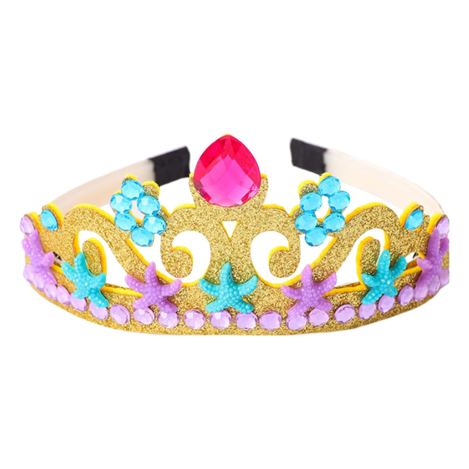 1 Set Di Fascia Per Capelli Con Corona Da Principessa E Set Di Bacchetta Magica, Adatto Per Spettacoli Di Feste Di Festival, Spettacoli Sul Palco, Travestimenti Di Compleanno, Giochi Di Ruolo