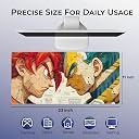 ON TREND Anime Series Printed Mouse pad with Anti-fray Stitching, Waterproof Surface & Non-Slip Rubber Base Gaming Mouse Mat for Laptop, Computer & Desk (Large Extended -23x11 Inch) (Goku) gallery image