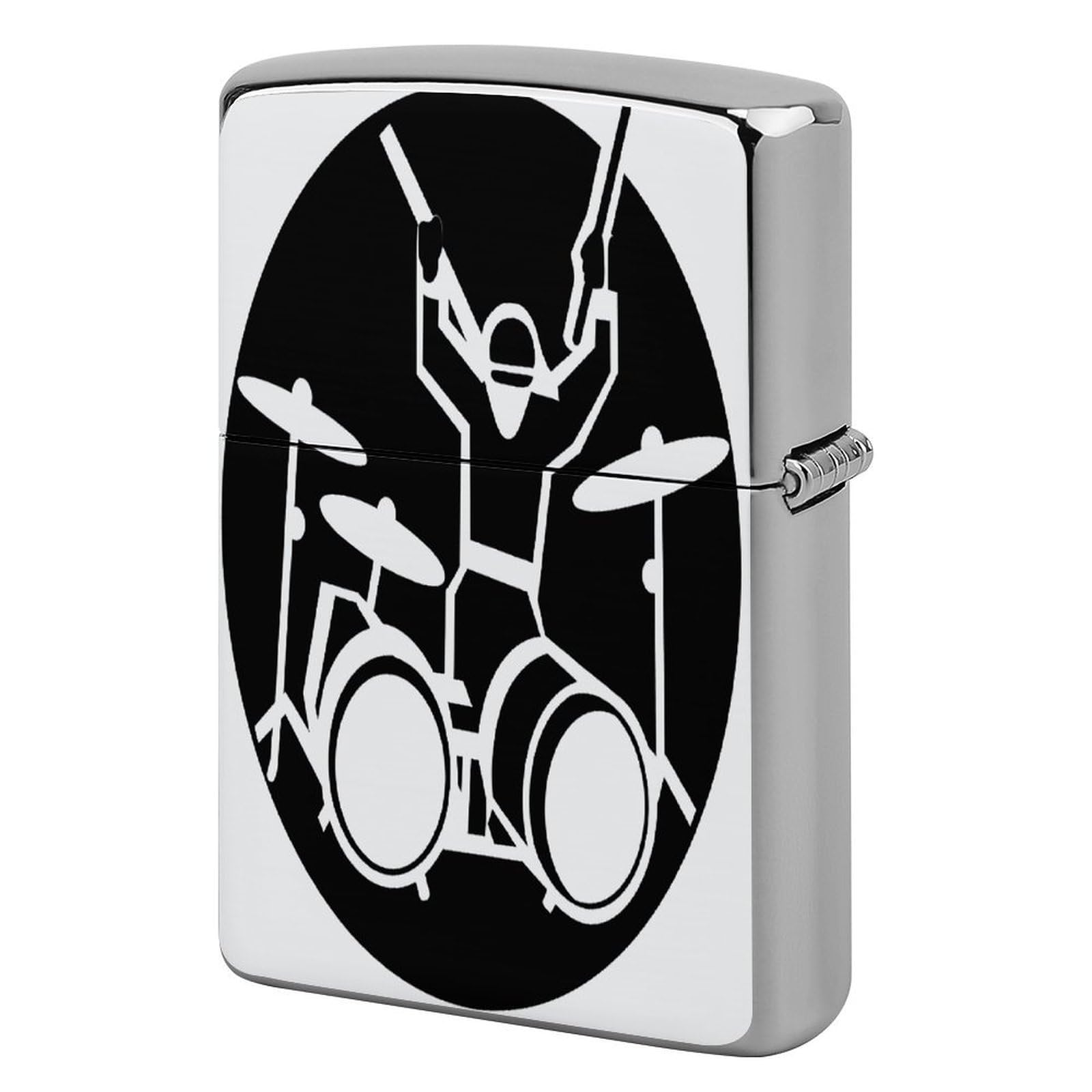 Fodpand Style Drummer Metal Lighter Case Cover Lighter Sleeve