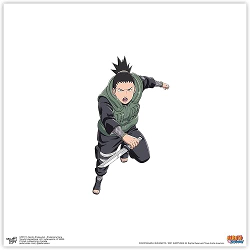 Trends International Gallery Pops Naruto Shippuden - Arte de pared Shikamaru Nara, versión sin marco, 12 x 12 pulgadas