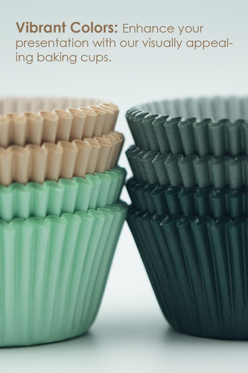Bake Choice 200 Pcs Cupcake Liners for Baking, Standard Size, Calyx Series