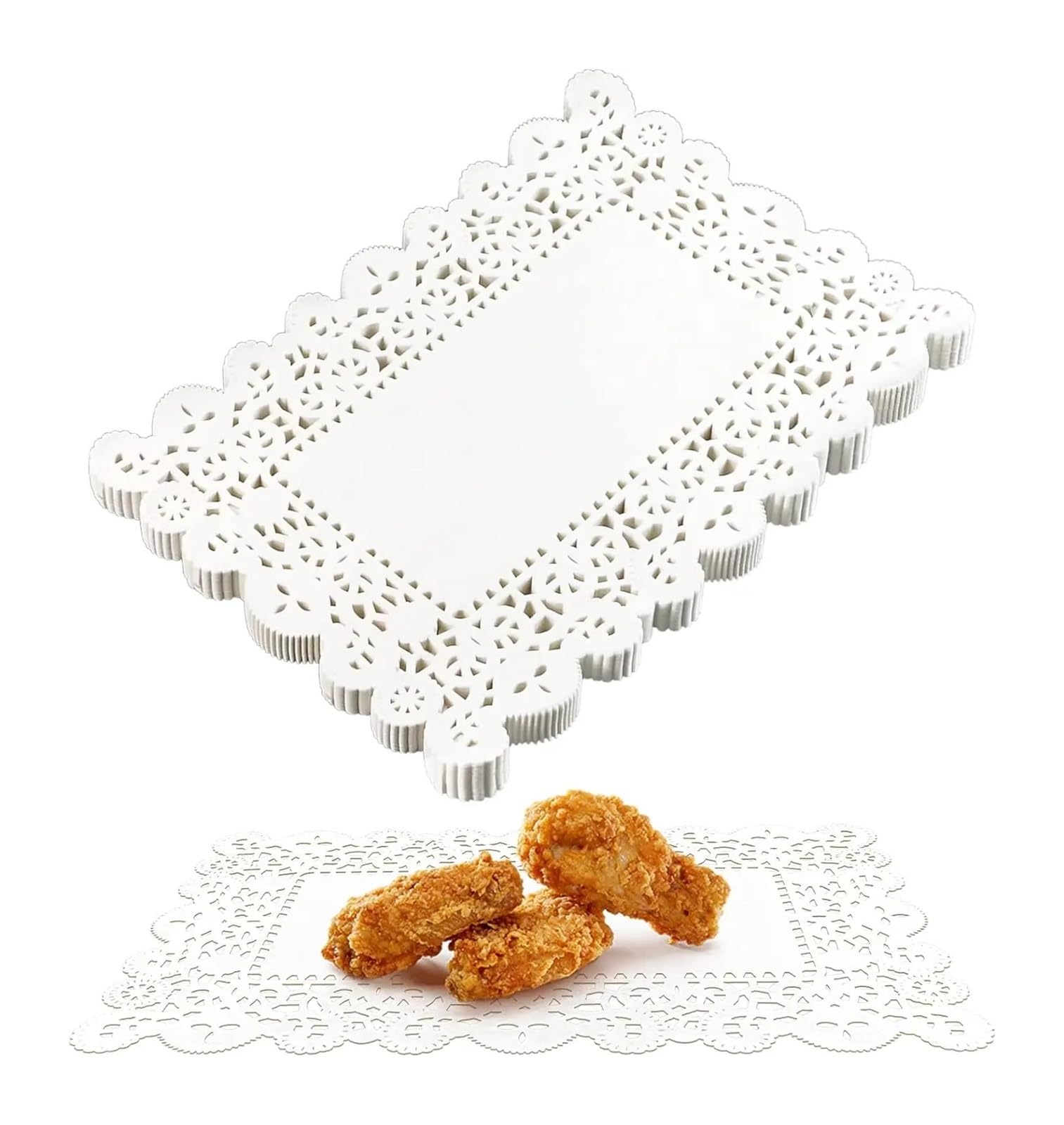 xulvoz Paper Doilies 280PCS Paper Doilies Lace, Food Grade Modern Decorative Placemats Bulk, Add to Coffee, Cake, Dessert, Wedding For Cakes Desserts