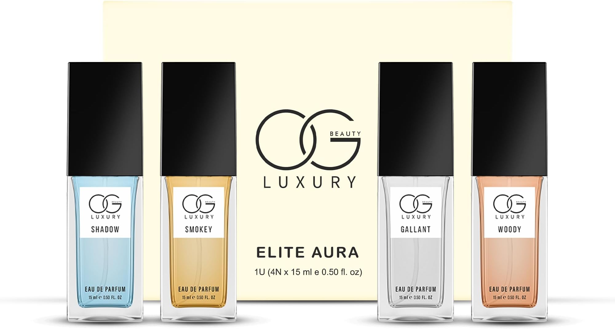 LUXURY Perfume Set - 4x15ml Unique Eau De Parfum for man | Long-Lasting & Travel-Friendly | Premium Fragrance Gift for Husband, Father, Brother