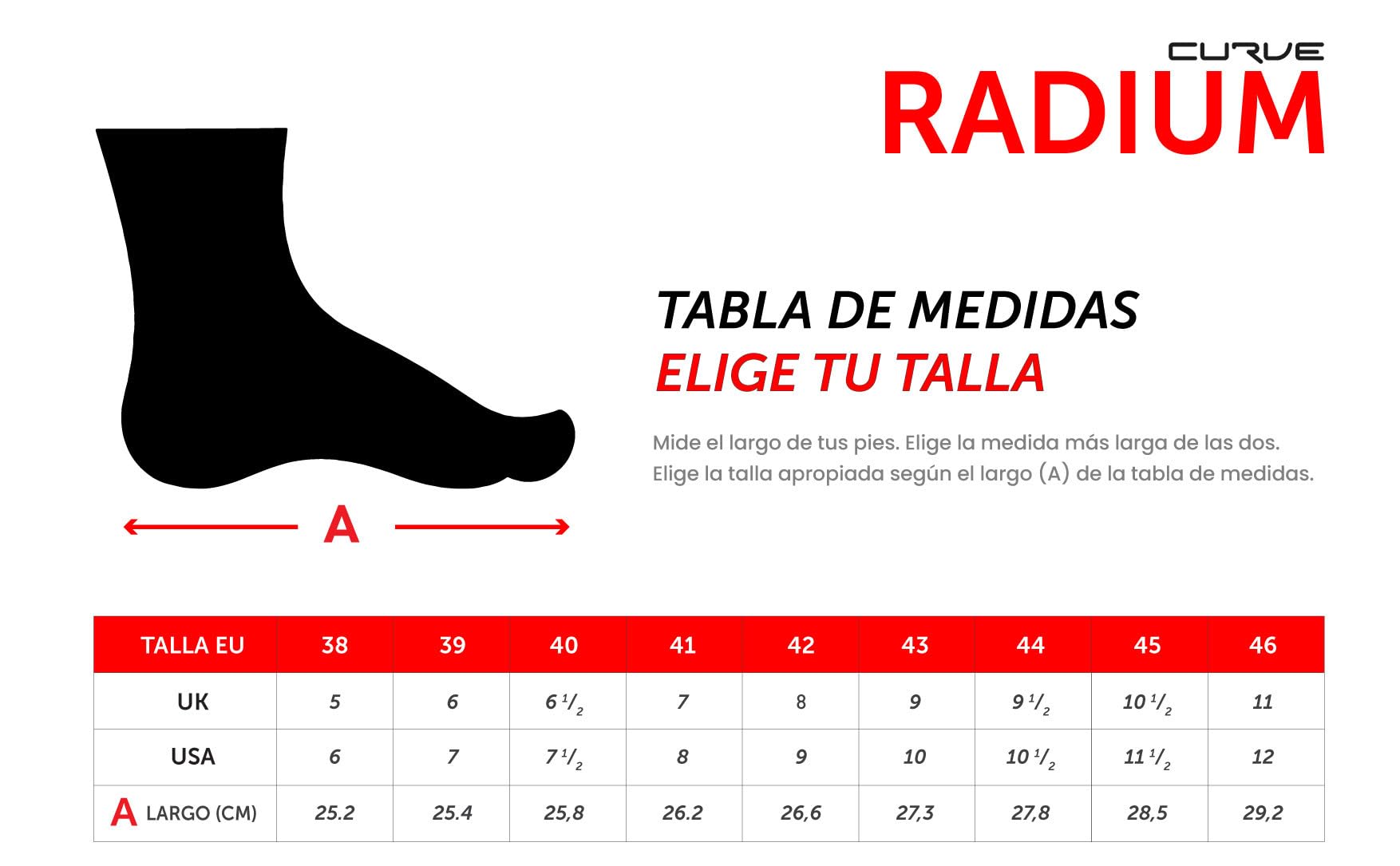 CURVE Botas moto Radium Negro, Micro amara, Protección cambio, tobillo y talón, Cierre autoadherente con cordones, Suela antideslizante, Adultos, Hombre, Mujer, CE
