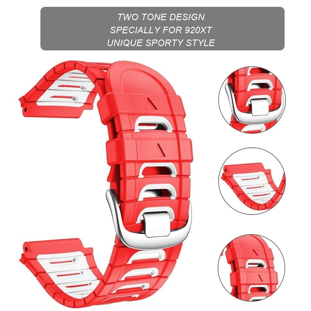 DASEB Per Garmin Forerunner 920XT cinturino in silicone morbido per cinturino di ricambio 920XT per cinturino per orologio intelligente da donna per uomo