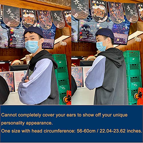 Croogo Docker Hats For Men Rolled Brimless Cap Fishing Watch Cap Hip Hop Dancing No Brim Hat Round Beanie Hat,Orange-Og01 #TOP6