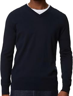 S-4XL Mens Fine Knitted Luxury Supersoft Cashmere-Like Crew Neck/V Neck/Zip Neck Sweaters, Fine 12 Gauge Knit Structure
