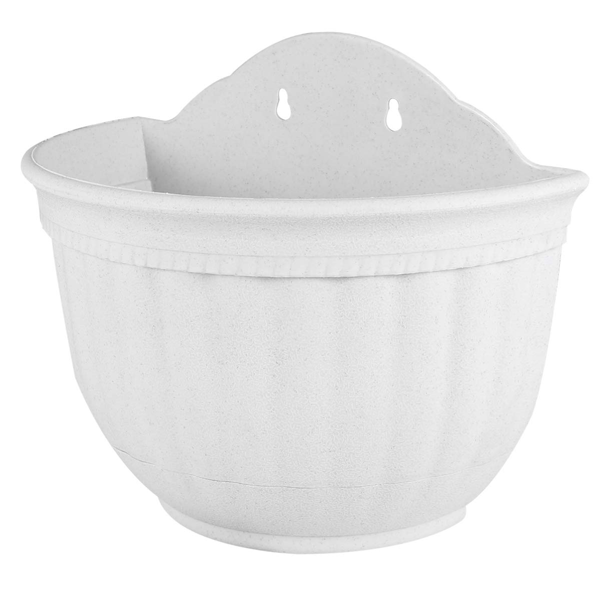 generic 2pcs Wall Hanging Flowers Planter Half Circle Hanging Flower Pot Container for Fence