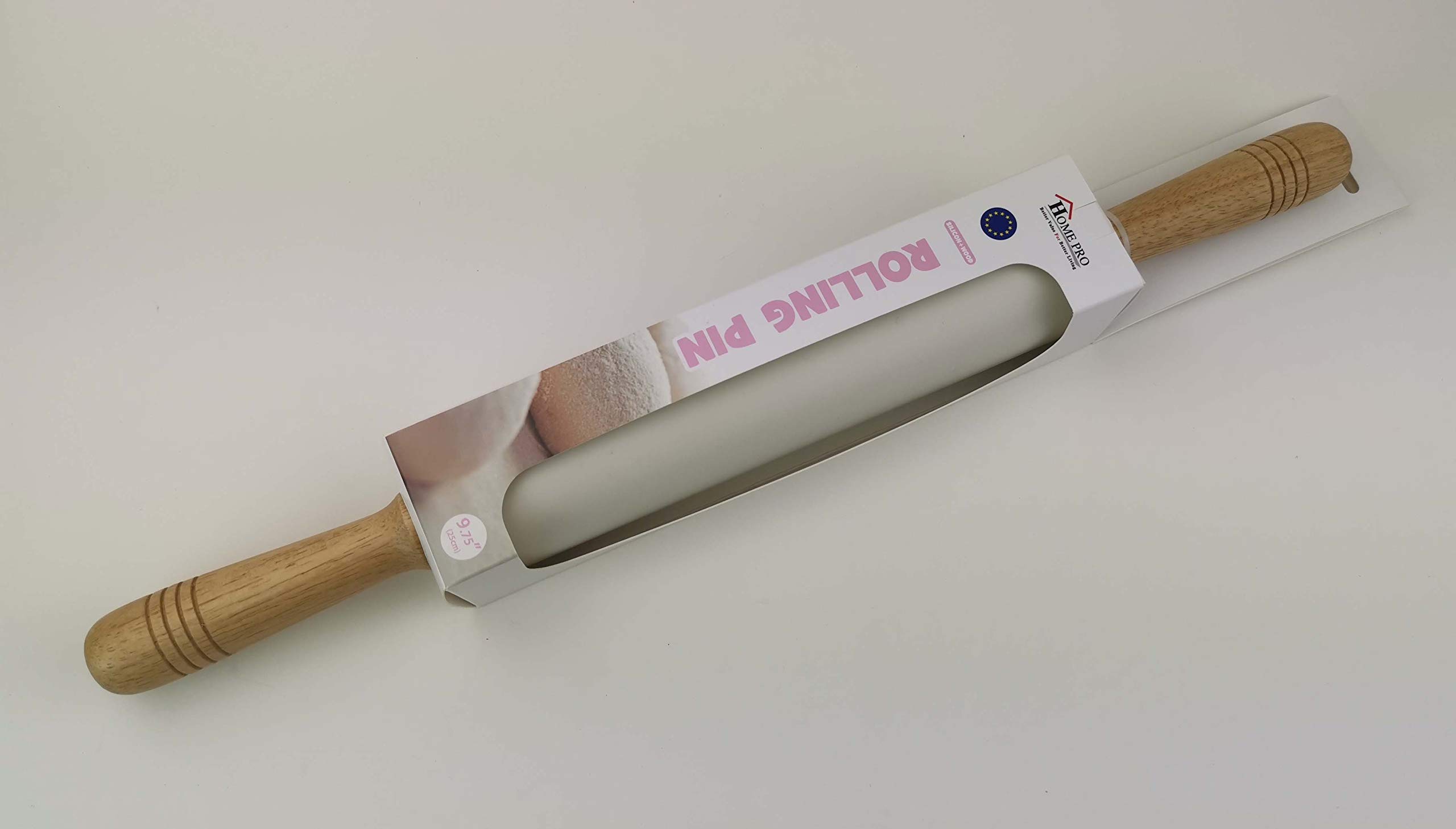 HOMEPRO Better Value for Better Living Home Pro Silicon Rolling Pin, White