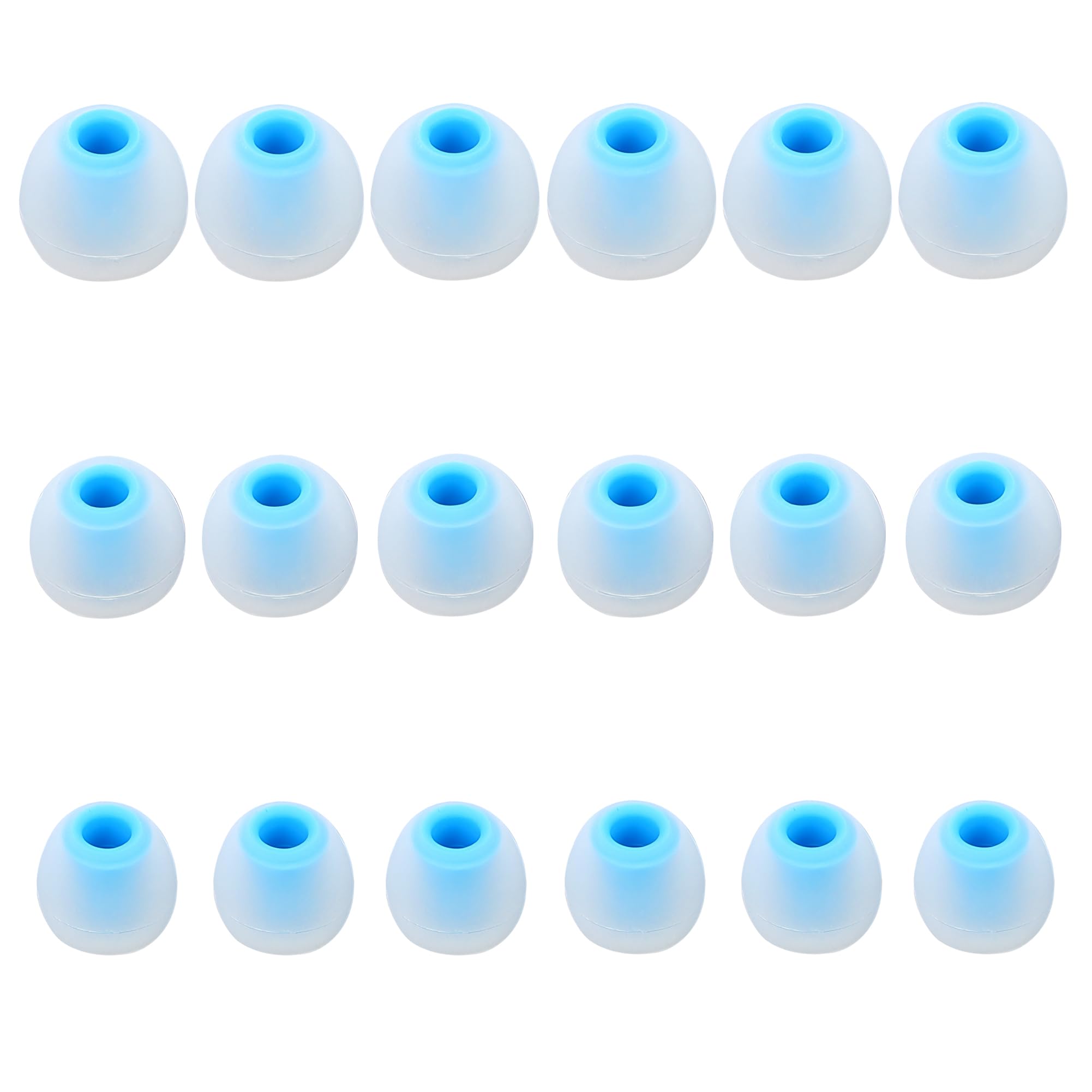 MQIMY Earbud Replacement Tips Silicone Earbud Tips Ear Tips Fit Most in-Ear Earbuds(Inner Hole 3.8mm -5.1mm) Headphone Earbud Rubber Tips9 Pairs S M L