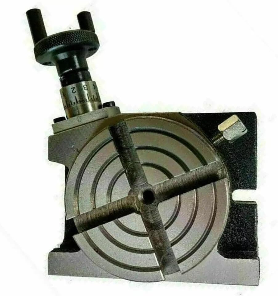 Rotary Table 3"80Mm Precision For Milling Machine Horizontal & Vertical 4 Slots-Amz421