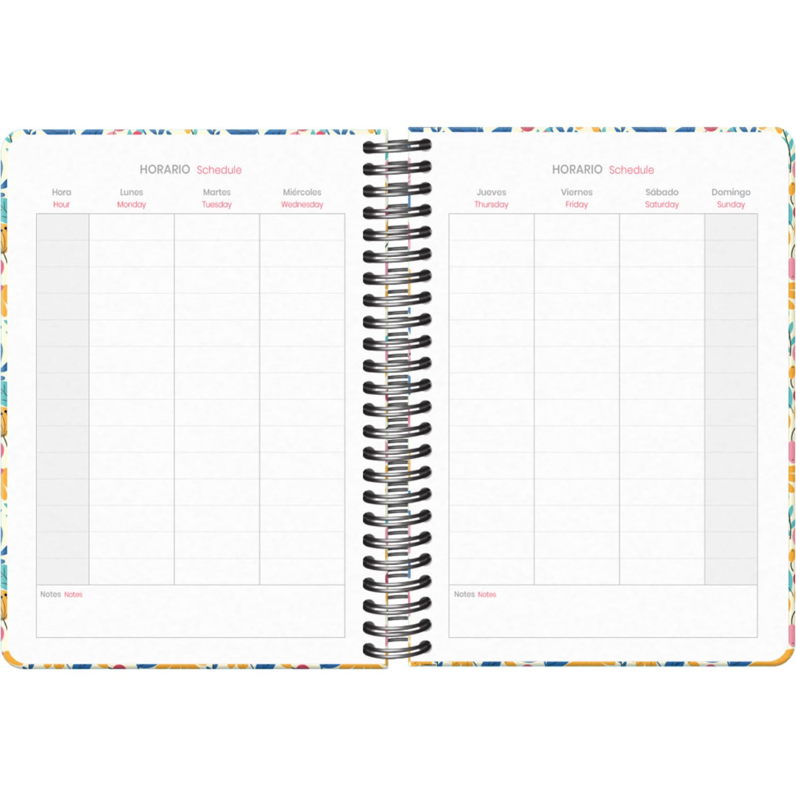 Dohe, School Planner 2025 2026, Week to View, A5 Size (15x21 cm), Spanish and English, Double Spiral Binding and Elastic Band - Image 3