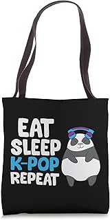 Eat Sleep K Pop Repeat Women Men Kids K-Pop Music Tote Bag